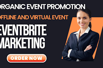 promote eventbrite website, facebook event webinar concert linkedin event ticket