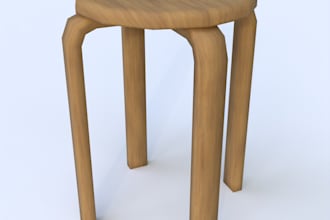 create 3d low poly props for you