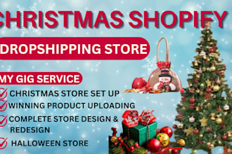 create christmas store, christmas shopify, halloween store and shopify store