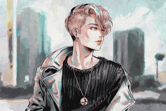 create watercolor style family or any portrait from your image