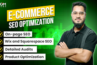 do ecommerce SEO optimization services for shopify, wordpress, wix, squarespace