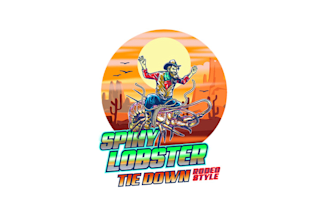 rodeo themed lobster catching tournament logo