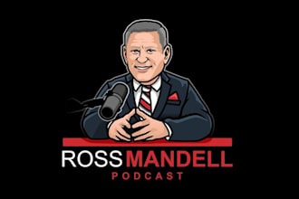 next world famous pod caster logo design