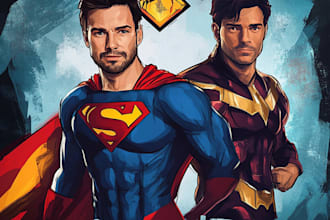 make you as a superhero marvel or dc character