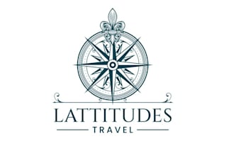 create a vintage travel agency style logo with a unique touch