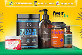 design all kind of label, packaging for well being products