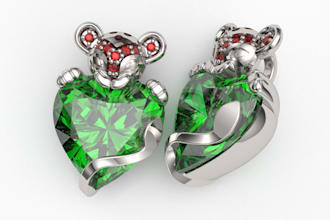create jewelry cad design for 3d printing and rendering