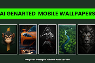 high quality mobile wallpapers with unique upscale ai art