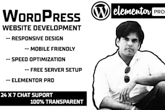 create your desired website in wordpress