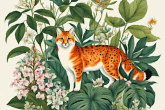 make animal or botanical illustration