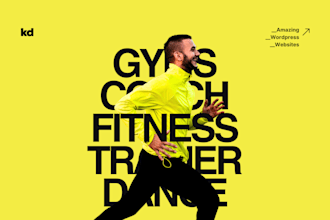 develop a modern fitness, gym, personal trainer website on wordpress