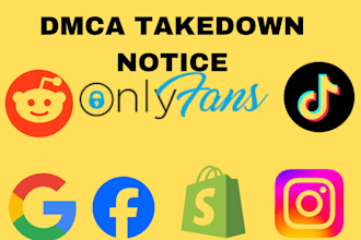 send dmca takedown notice tiktok,reddit,facebook,twitter,instagram,shopify,etsy