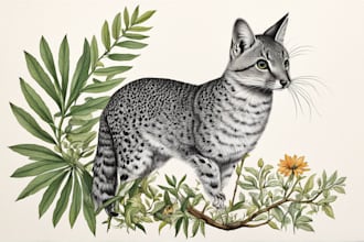 draw birds or animals in scientific illustration digitally