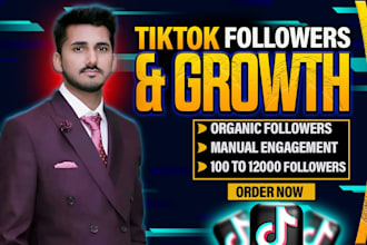 organically grow, promote your tiktok,insta and fb account
