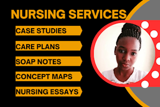 write nursing case studies, concept maps and progress notes