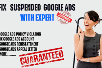 fix google ads suspension and reactivate with ads campaign