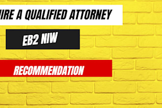 write recommendation letter for eb2 niw eb1 o1 US immigration