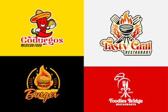 design food cafe and restaurant logo