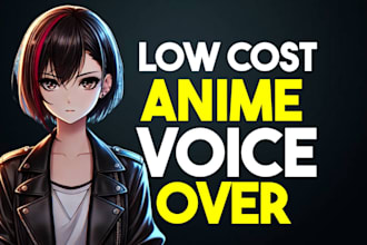 do low cost anime voice over with ai