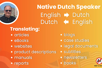 translate from english to dutch, or dutch to english