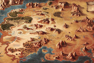 make your fantasy maps illustration for in novels and games