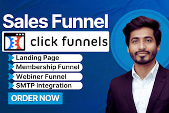 build clickfunnels sales funnel, landing page, website, clickfunnels 2 0
