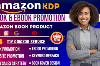 do book, ebook promotion for  amazon and advertise website amazon book product