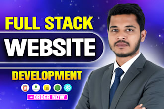 build website development, custom website development as full stack developer
