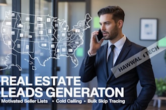 real estate leads generation motivated seller cold calling bulk skip tracing