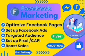do facebook marketing and boost sales with fb ads campaign expert