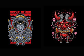 custom japanese t shirt designs  unique and creative artwork