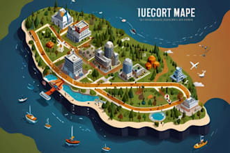 do vector map illustration and event map