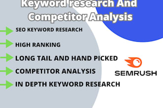 do best SEO keyword research and competitors analysis