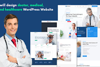 design custom, medical, healthcare, dental clinic, telehealth wordpress websites