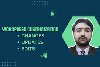 do changes, editing, and acf for the wordpress website designing