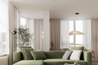 design and render interior, exterior by 3dmax