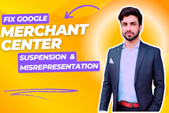 setup google merchant center shopping ads fix gmc misrepresentation