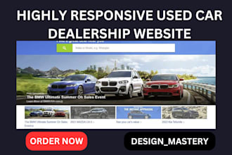 build used car website car dealership website auto dealership car dealer website