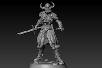 sculpture 3d model, animal, figure, zbrush, artin3d, for 3d printer, statue,