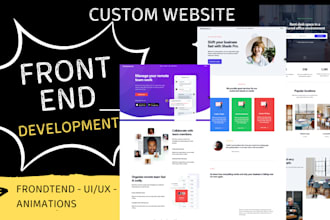 build a responsive react website with stunning UI and animations