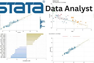 do stata data analysis, interpret results and write a report