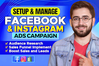 setup shopify facebook ads, instagram ads campaign, fb advertising, fb marketing