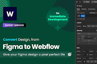 do webflow website design and figma to webflow conversion