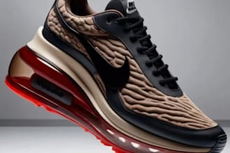 create shoe footwear design 3d sneakers 3d canvas modeling 3d animation