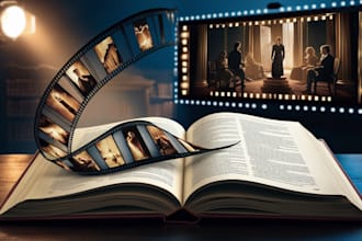 turn novel fiction ebook to screenplay movie script screenwriting film script