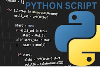 do python script, web scraping, automation python programming,  in selenium json