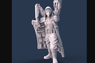3d realistic character for digital uses,3d visualization, dayz,nsfw,stl file,dnd