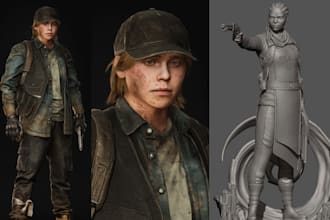 do 3d game character modeling cartoon animation character 3d printing in blender