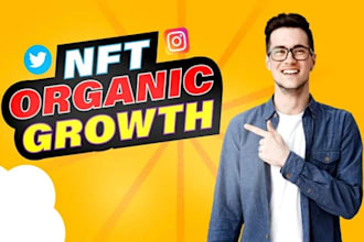 do fast organic nft twitter, instagram growth promotion, linkedin promotion