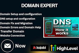 connect, fix, transfer and setup any domain for any website